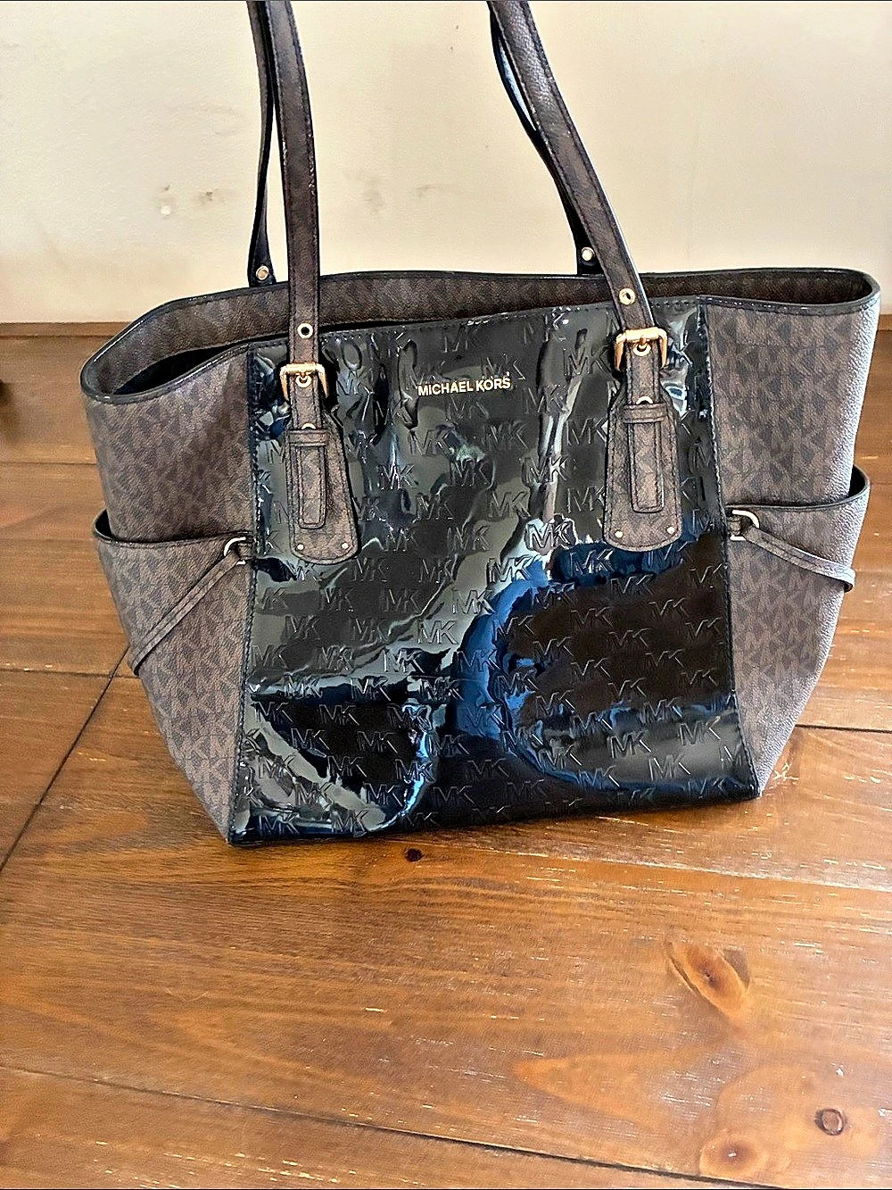 Michael Kors Tote Bag in Black & Brown